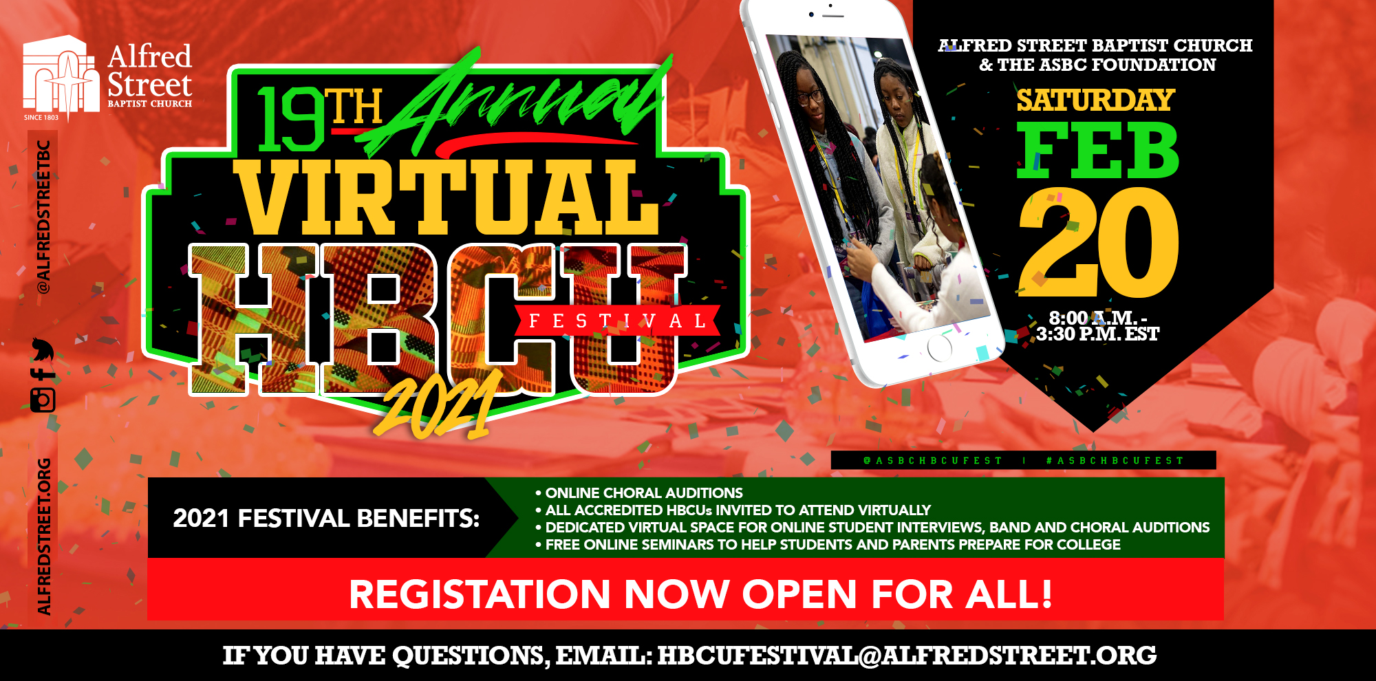2021 HBCU Festival Alfred Street Baptist Church