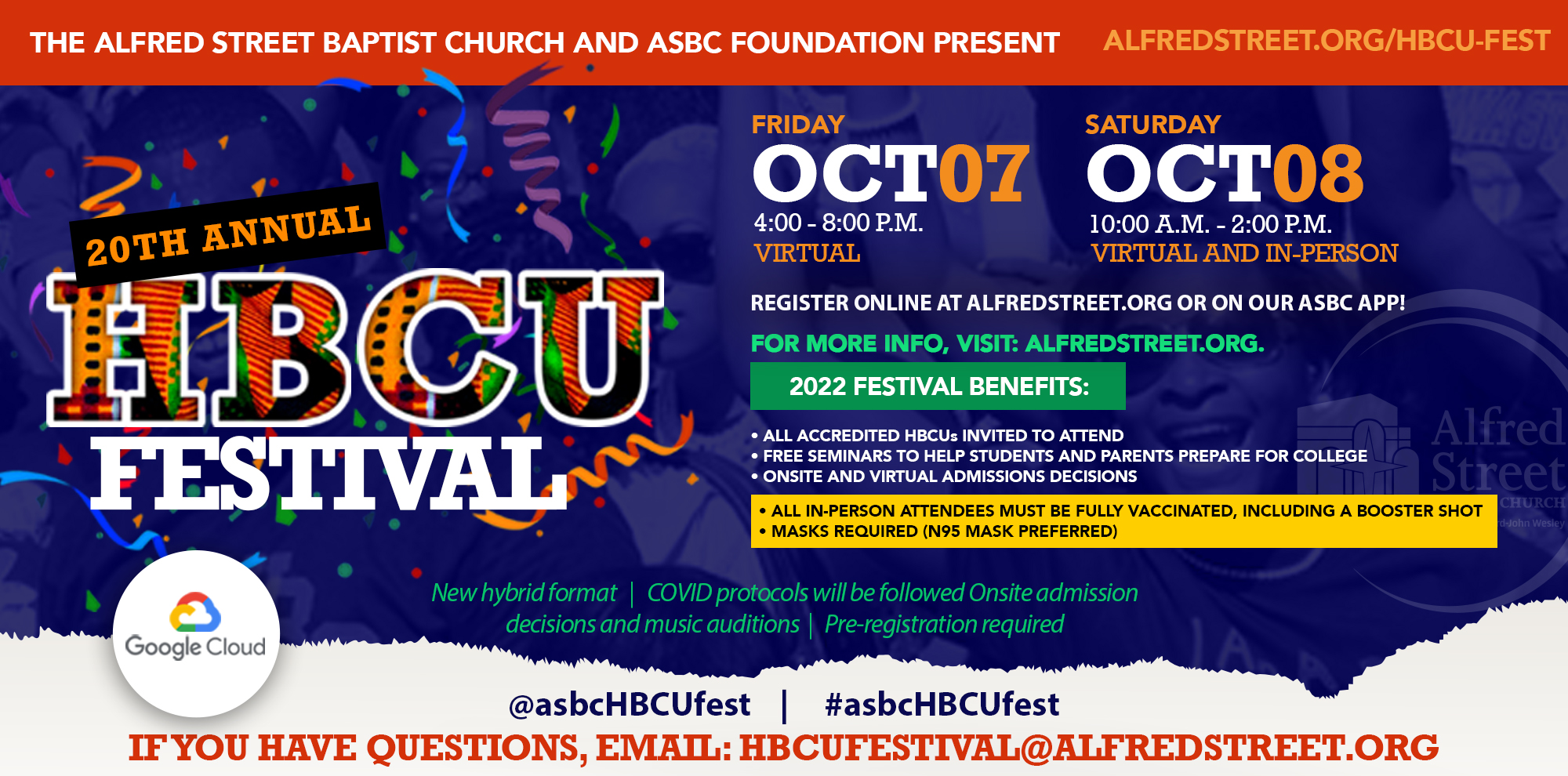 2022 HBCU Festival Alfred Street Baptist Church